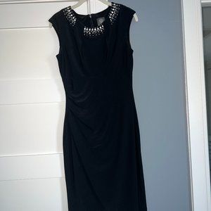 Vince Camuto Black Embellished Dress
